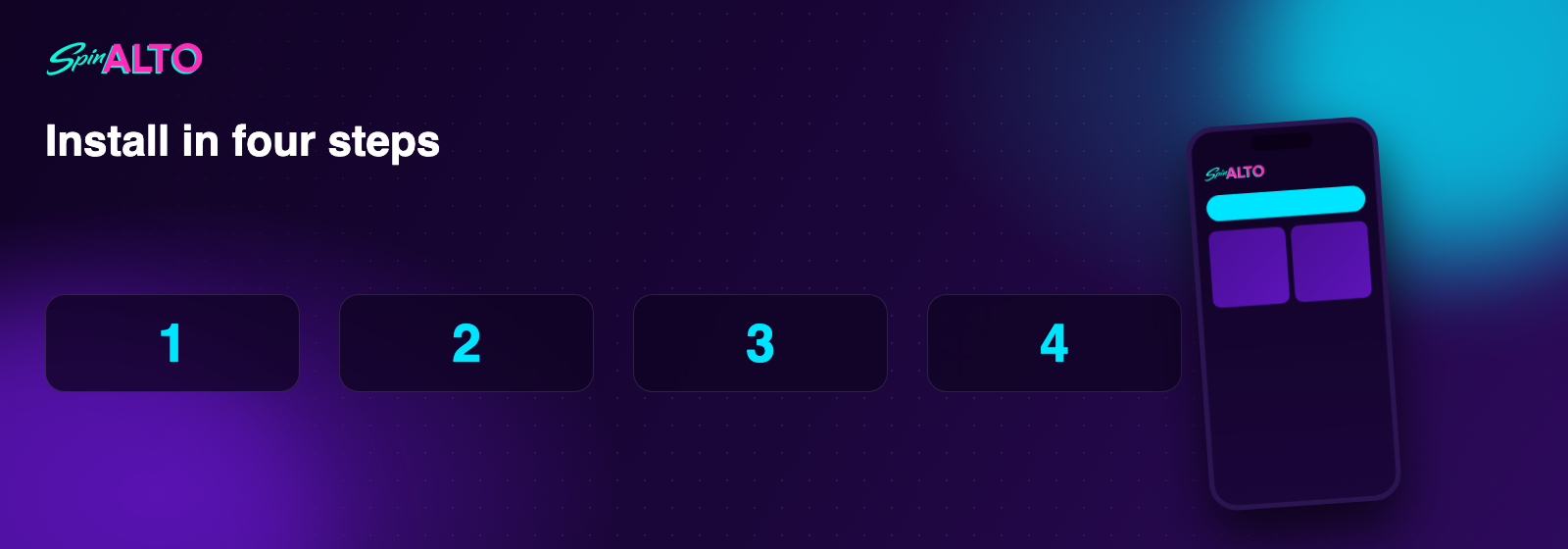 Installing the SpinAlto app in four steps