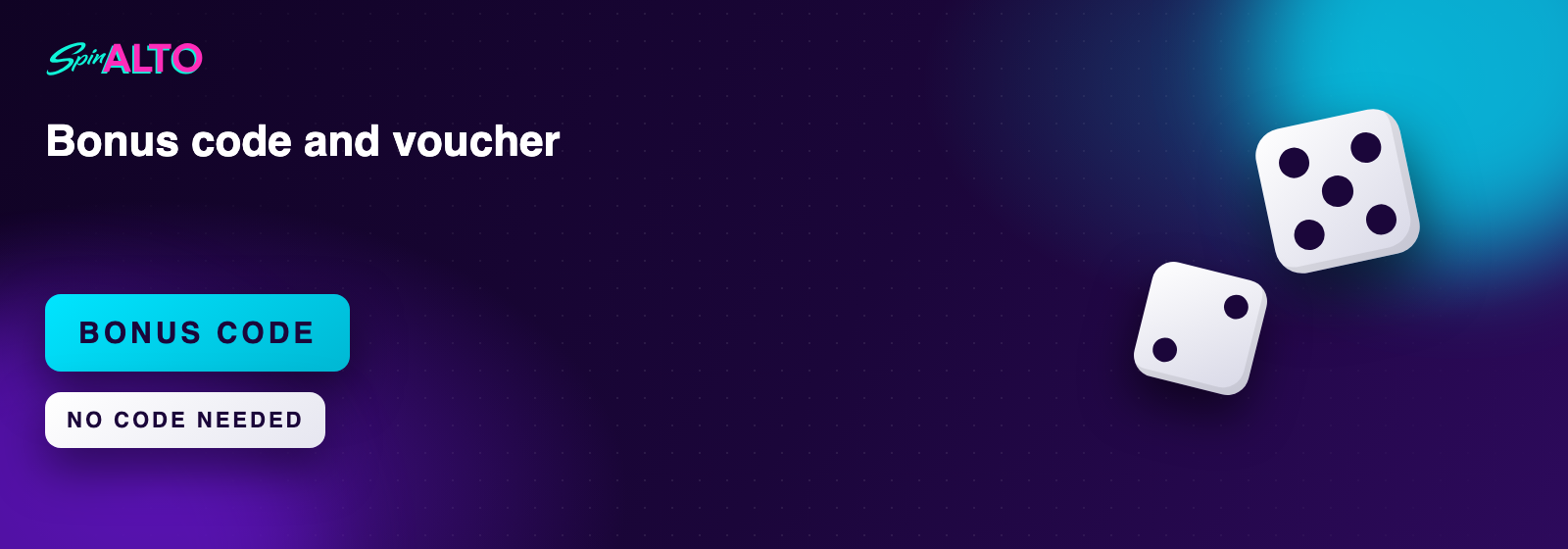 Bonus code and voucher at SpinAlto